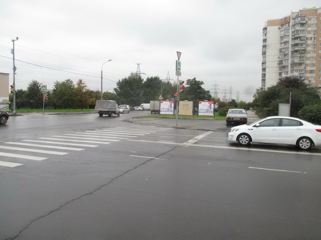 Фотография рекламного носителя, тип: Афиша 1.75x1.8, адрес: Поречная ул., д.5/14, стенд 1, Москва, Россия. Сторона А1 №865940