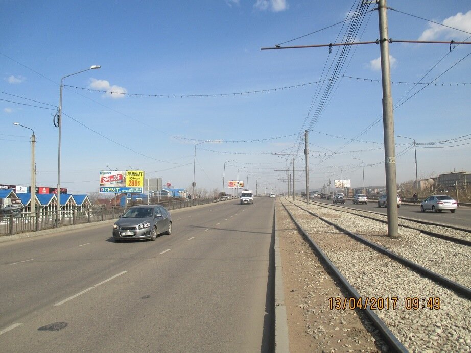 Фотография рекламного носителя, тип: Билборд 3x6, адрес: Бабушкина ул., съезд с Удинского моста, поз.2, Улан-Удэ, Республика Бурятия, Россия. Сторона В №697086