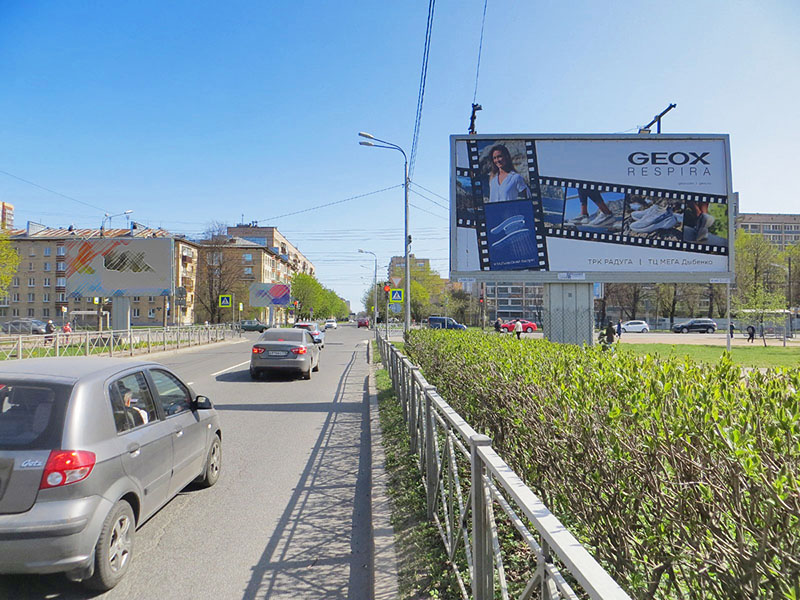 Фотография рекламного носителя, тип: Билборд 3x6, адрес: Кузнецовская ул., д.5 X Новоизмайловский пр-т., Санкт-Петербург, Россия. Сторона A №515135