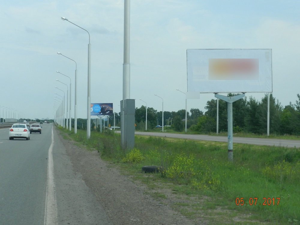 Фотография рекламного носителя, тип: Билборд 3x6, адрес: Москва-Уфа а/д., 1333 450м, Уфа, Республика Башкортостан, Россия. Сторона А №744119