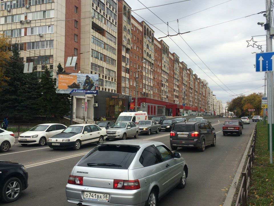 Фотография рекламного носителя, тип: Билборд 3x6, адрес: Пушкина ул. Х Кулакова ул., Пенза, Пензенская область, Россия. Сторона В №741308