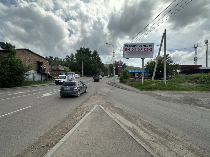 Фотография рекламного носителя, тип: Билборд 3x6, адрес: Монтажников ул. X Грунтовой ул., поз.1, Красноярск, Красноярский край, Россия. Сторона А №1098217
