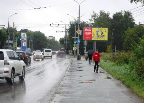 Фотография рекламного носителя, тип: Билборд 3x6, адрес: Куйбышева ул. Х Маршрутная ул., Пермь, Пермский край, Россия. Сторона A1-A3 №769787