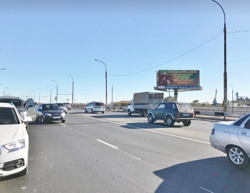 Фотография рекламного носителя, тип: Нестандартный суперсайт, адрес: Пушкина ул., д.46, Астрахань, Астраханская область, Россия. Сторона А №1324843