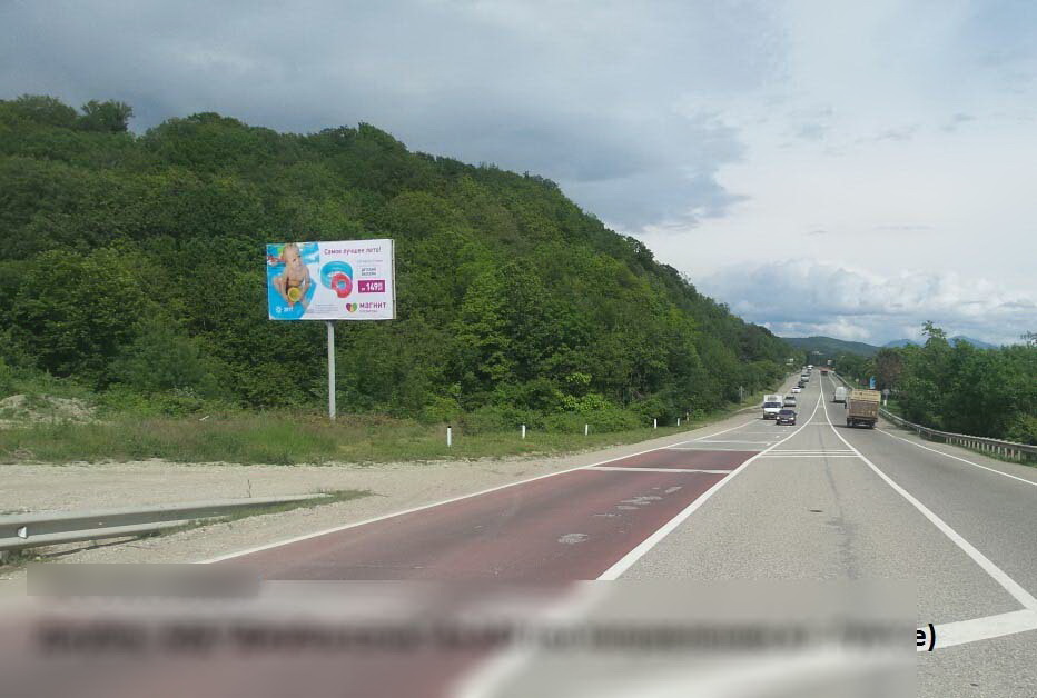 Фотография рекламного носителя, тип: Билборд 3x6, адрес: Джубга пос., Джубга-Сочи а/д, 8 220м, Краснодарский край, Россия. Сторона Б №396845
