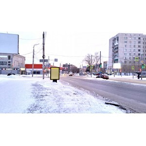 Фотография рекламного носителя, тип: Ситиформат 1.8x1.2, адрес: 1 Мая ул., д.10А, Курган, Курганская область, Россия. Сторона В №1074209