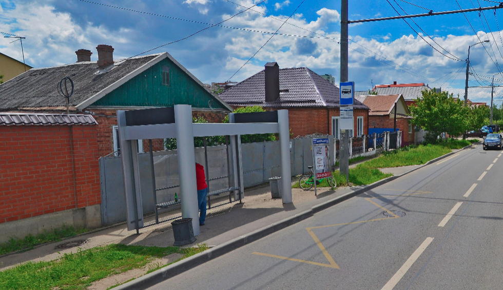 Фотография рекламного носителя, тип: Остановка 1.8x1.2, адрес: Алма-Атинская ул., д.78, Краснодар, Краснодарский край, Россия. Сторона А1 №1020678