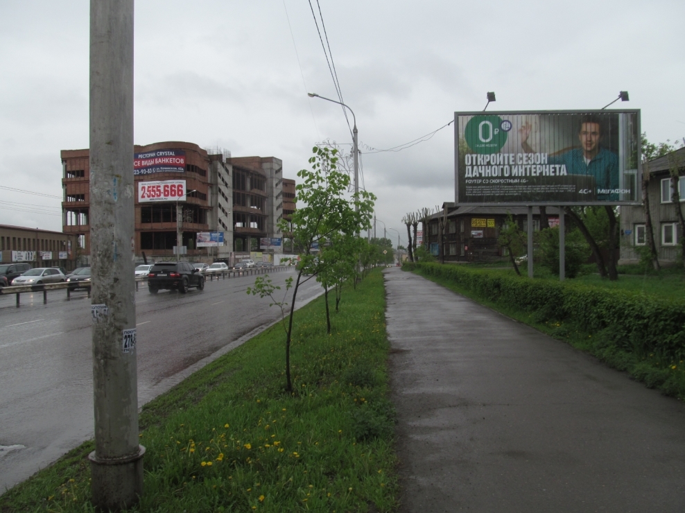 Фотография рекламного носителя, тип: Билборд 3x6, адрес: Шахтеров ул., д.23, Красноярск, Красноярский край, Россия. Сторона А1-A3 №492166