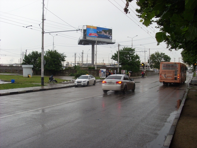Фотография рекламного носителя, тип: Суперсайт 4x12, адрес: Индустриальная ул. Х Захарова ул., Краснодар, Краснодарский край, Россия. Сторона C №492662