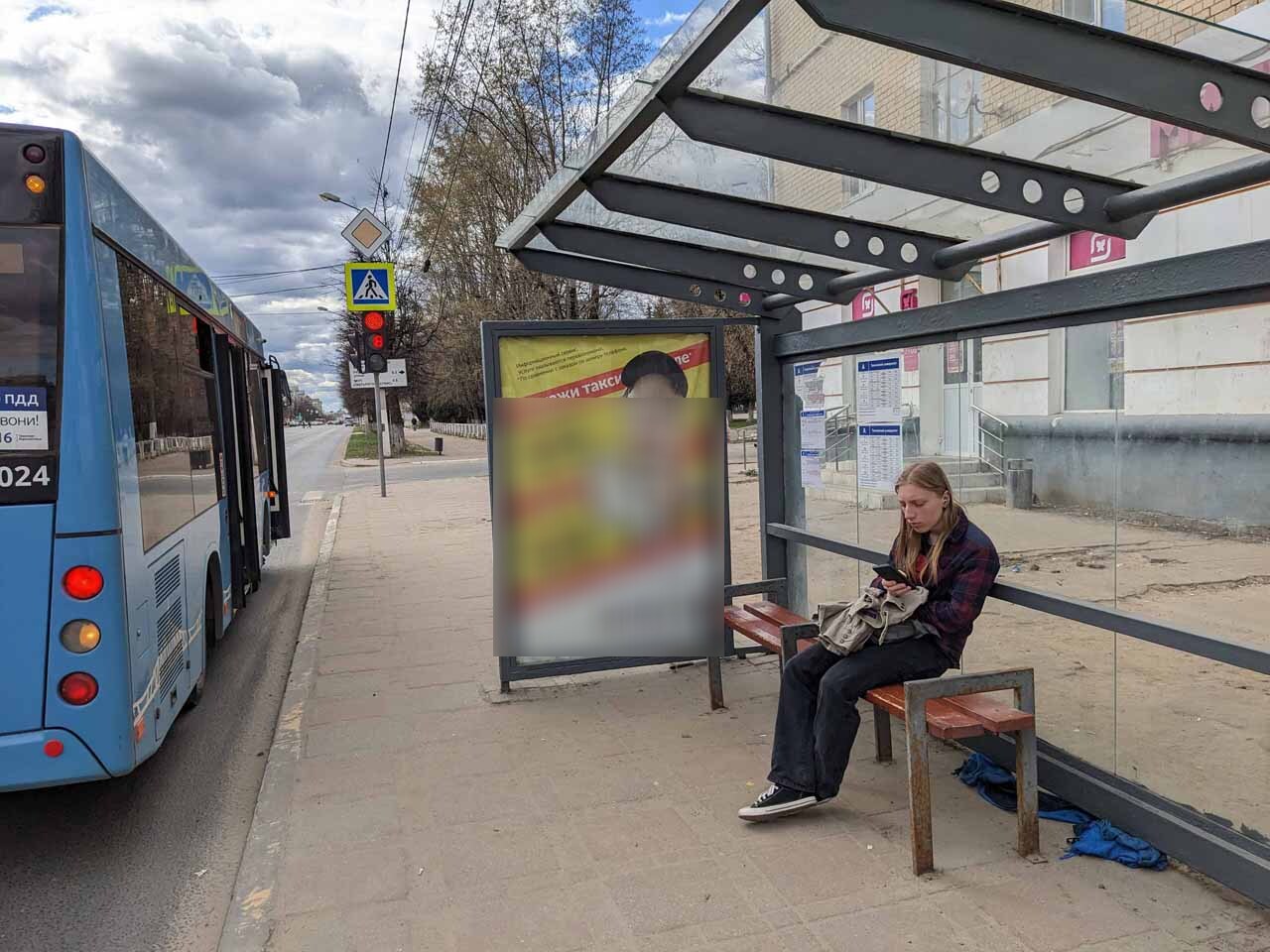 Фотография рекламного носителя, тип: Остановка 1.8x1.2, адрес: Ленина ул., д.26 а, Тверь, Тверская область, Россия. Сторона А №1059764