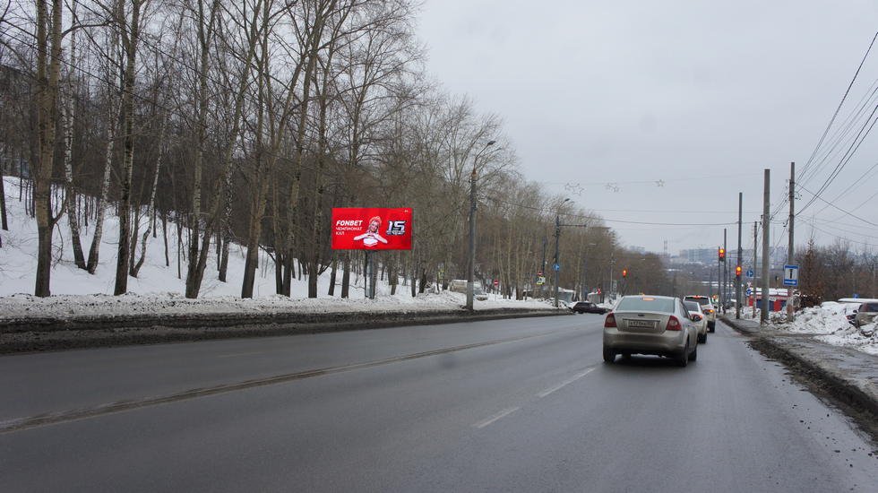 Фотография рекламного носителя, тип: Билборд 3x6, адрес: Бринского ул., д.2, корп.2, Нижний Новгород, Нижегородская область, Россия. Сторона B №993177