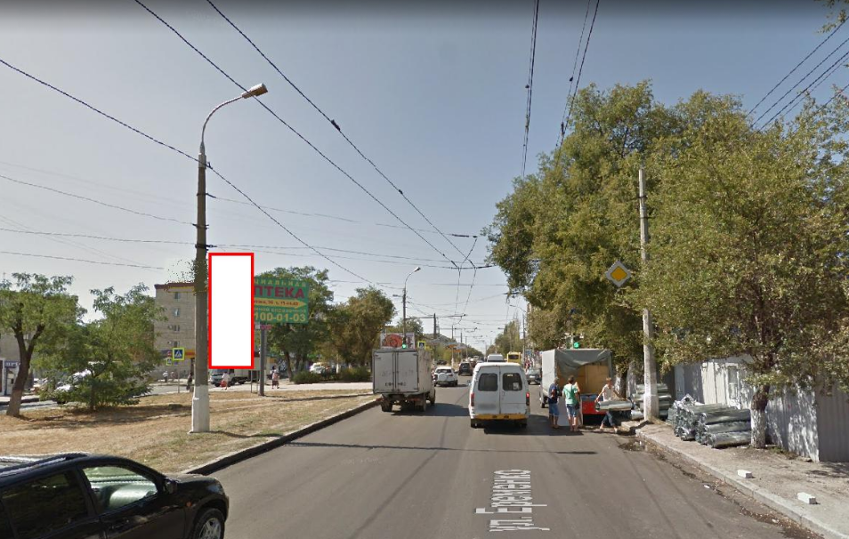 Фотография рекламного носителя, тип: Панель-кронштейн, адрес: Германа Титова ул., поз.3, Волгоград, Волгоградская область, Россия. Сторона А №1097304
