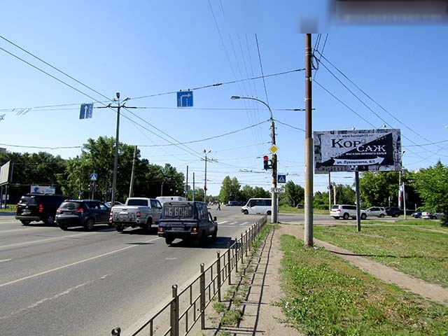 Фотография рекламного носителя, тип: Билборд 3x6, адрес: Лукашевича ул., д.6/2, Омск, Омская область, Россия. Сторона А №604362