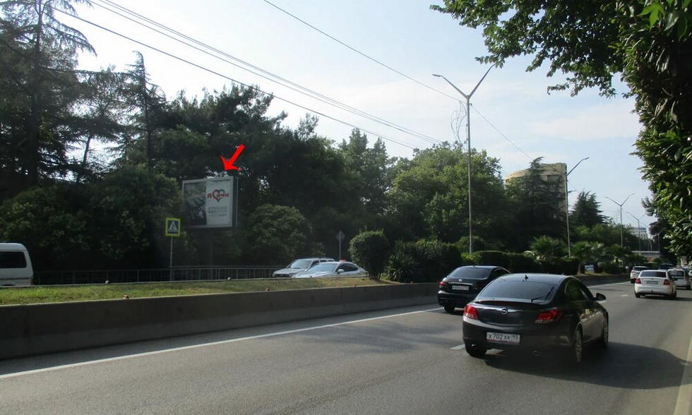 Фотография рекламного носителя, тип: Ситиборд 2.7x3.7, адрес: Ленина ул., д.219А/7, Адлер, Краснодарский край, Россия. Сторона Б №770090