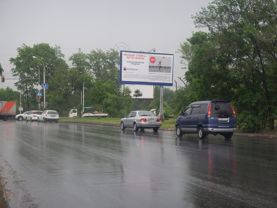 Фотография рекламного носителя, тип: Билборд 3x6, адрес: Д. Бедного ул. Х Краснодарская ул., Хабаровск, Хабаровский край, Россия. Сторона А №481954