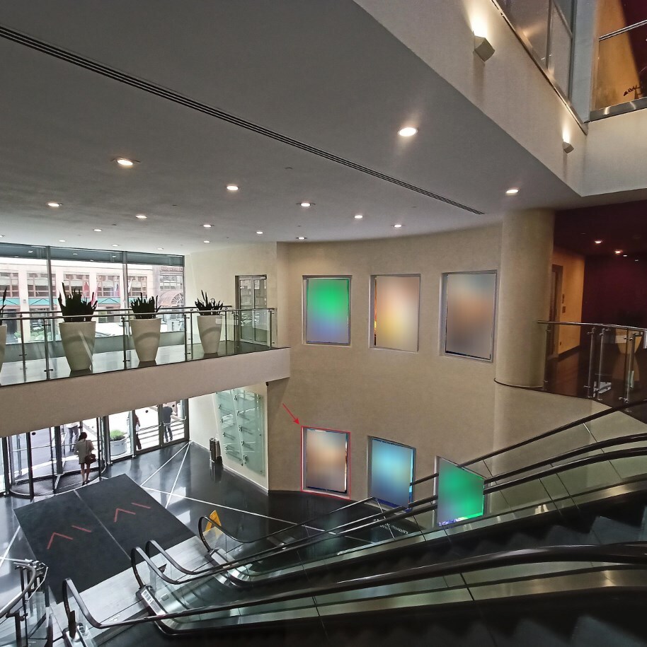 Фотография рекламного носителя, тип: Лайтбокс, адрес: Бизнес-центр «Four Winds», 1-я Тверская-Ямская ул., д. 21, Москва, Россия. Сторона/вариант A №1010845