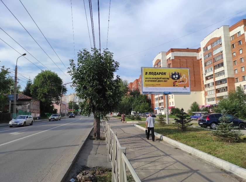 Фотография рекламного носителя, тип: Билборд 3x6, адрес: Калинина ул., д.76, Пенза, Пензенская область, Россия. Сторона А №539078