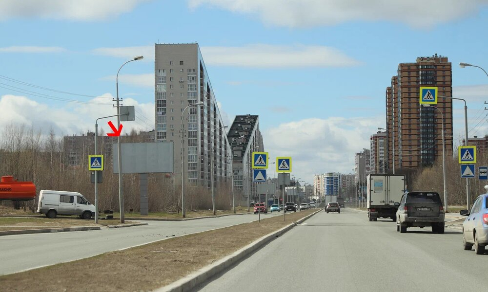 Фотография рекламного носителя, тип: Билборд 3x6, адрес: Крылова ул., Сургут, Ханты-Мансийский автономный округ – Югра, Россия. Сторона Б №1068229