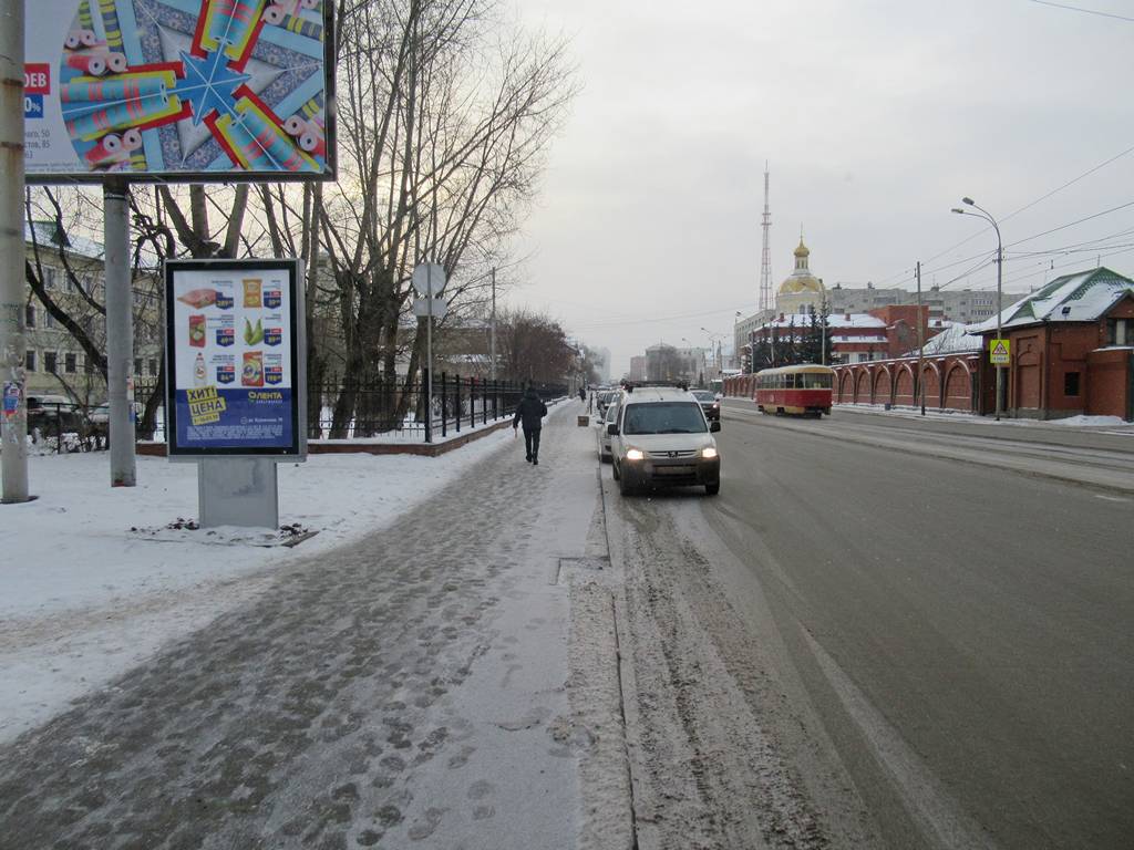 Фотография рекламного носителя, тип: Ситиформат 1.8x1.2, адрес: Луначарского ул., д.173а Х Энгельса ул., Екатеринбург, Свердловская область, Россия. Сторона B №790655