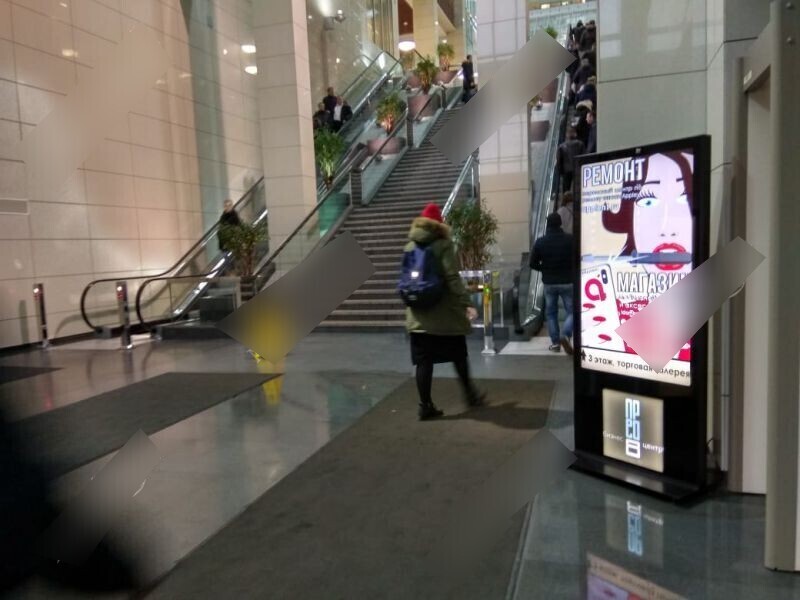 Фотография рекламного носителя, тип: Видеоэкран, адрес: Бизнес-центр «Прео 8», Преображенская пл., д.8, Москва, Россия. Сторона/вариант A №804396