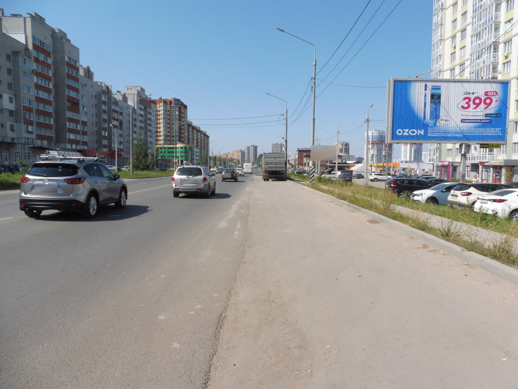 Фотография рекламного носителя, тип: Билборд 3x6, адрес: Большая ул., д.100, Рязань, Рязанская область, Россия. Сторона А1-А10 №793788