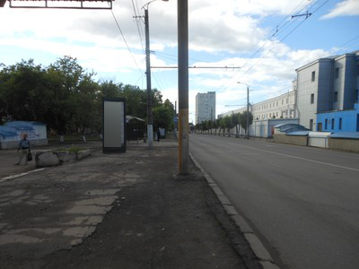 Фотография рекламного носителя, тип: Пиллар 3x1.4, адрес: Октябрьский пр-т., д.57, Киров, Кировская область, Россия. Сторона В №632465