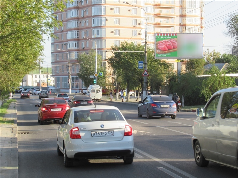 Фотография рекламного носителя, тип: Билборд 3x6, адрес: Маршала Жукова пр-т. Х Каспийская ул., Волгоград, Волгоградская область, Россия. Сторона А №523689