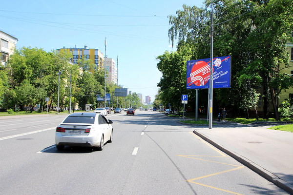 Фотография рекламного носителя, тип: Билборд 3x6, адрес: Молодогвардейская ул., д.47, Москва, Россия. Сторона А №601486