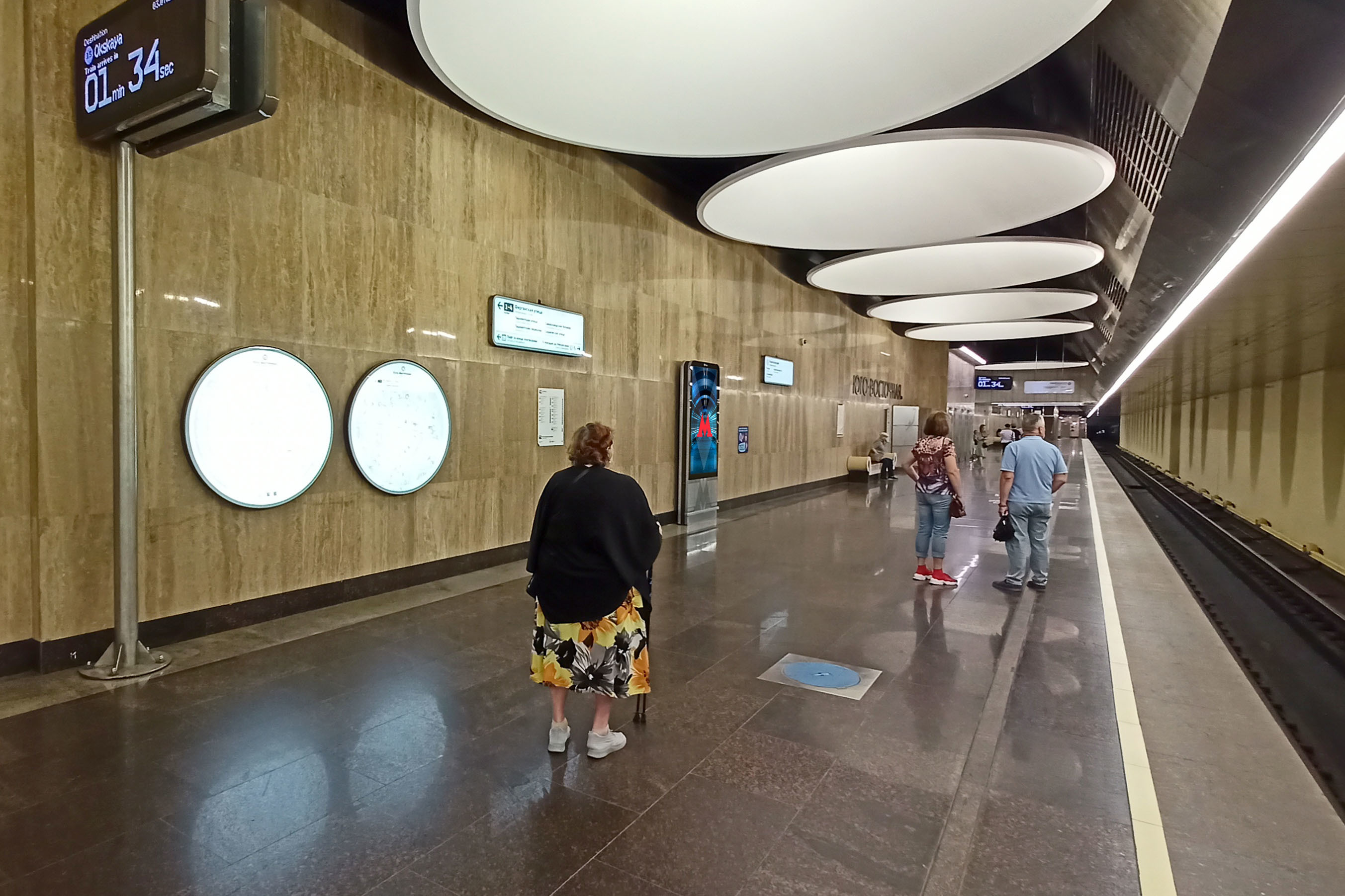Фотография рекламного носителя, тип: Видеоэкран, адрес: Станция метро «Юго-Восточная», линия Некрасовская, Москва, Россия. Сторона/вариант А1 №1055627