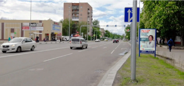 Фотография рекламного носителя, тип: Ситиформат 1.8x1.2, адрес: Яна Фабрициуса ул., напротив д.10,, Псков, Псковская область, Россия. Сторона А №486301