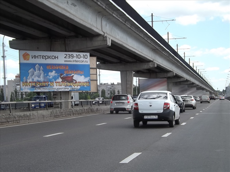 Фотография рекламного носителя, тип: Билборд 3x6, адрес: Северный мост, опора 22, Воронеж, Воронежская область, Россия. Сторона А1 №540429