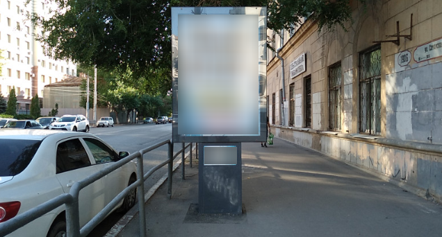 Фотография рекламного носителя, тип: Пилон, адрес: Самарская ул., д. 190Б Х Маяковского ул., Самара, Самарская область, Россия. Сторона А №1080695