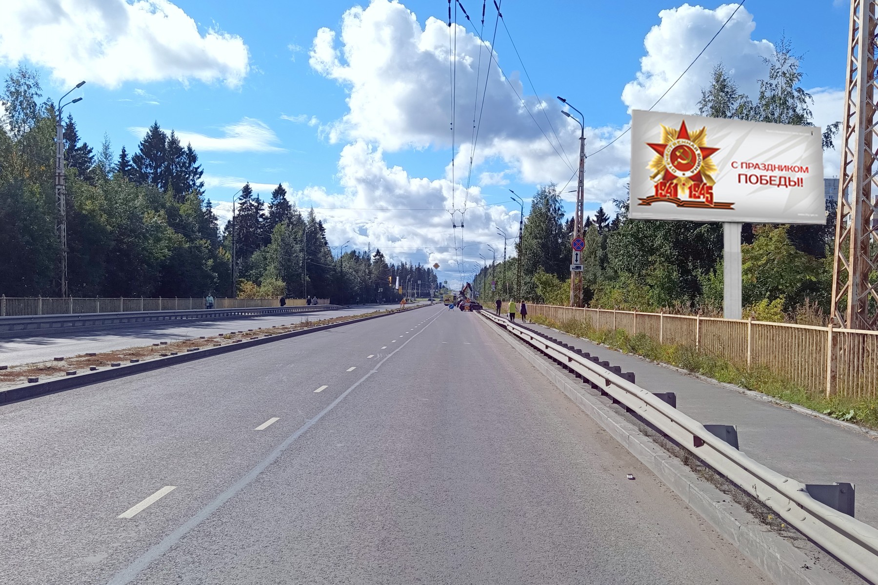 Фотография рекламного носителя, тип: Билборд 3x6, адрес: Чапаева ул. Х С. Ковалевской ул., Петрозаводск, Республика Карелия, Россия. Сторона A №326921