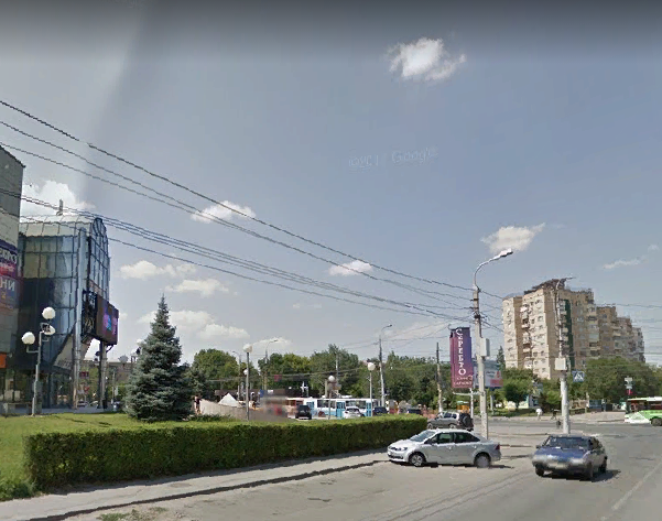 Фотография рекламного носителя, тип: Панель-кронштейн, адрес: Калинина ул., БЦ Меркурий, поз.1, Волгоград, Волгоградская область, Россия. Сторона А №1096239