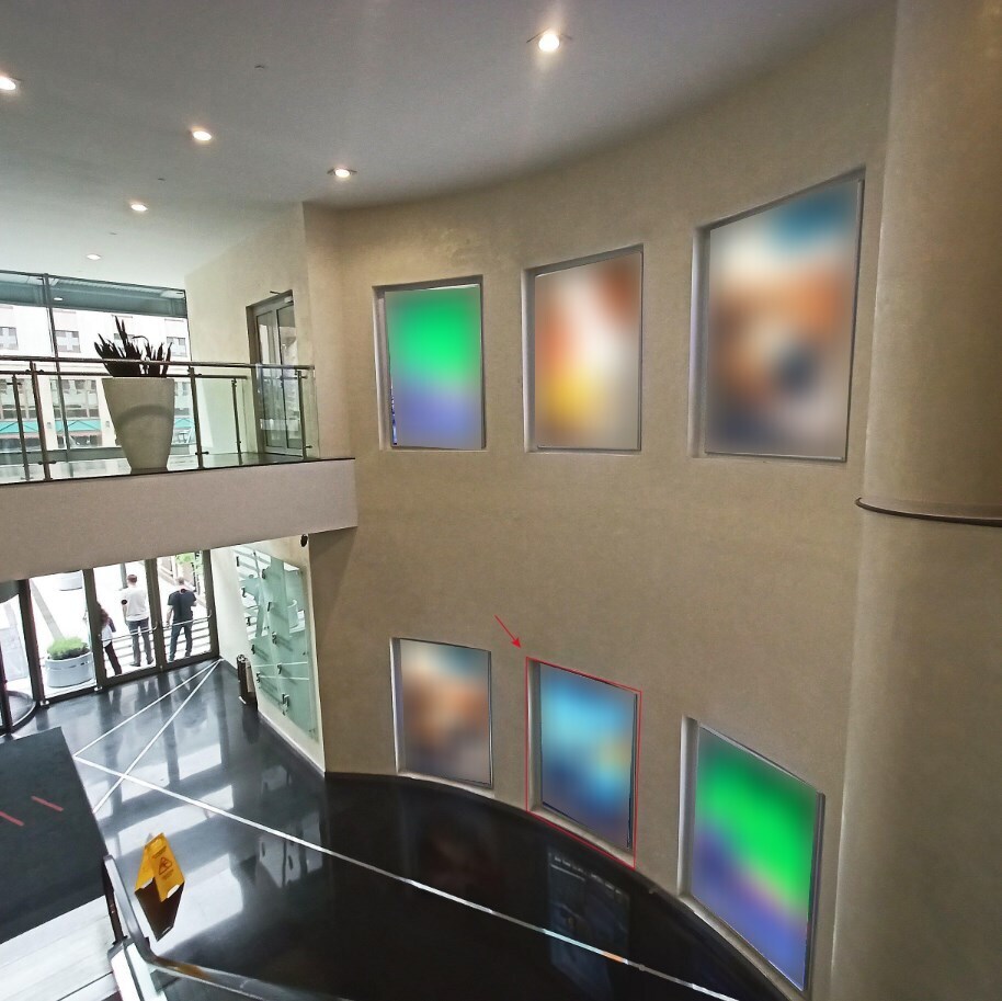 Фотография рекламного носителя, тип: Лайтбокс, адрес: Бизнес-центр «Four Winds», 1-я Тверская-Ямская ул., д. 21, Москва, Россия. Сторона/вариант A №1010846