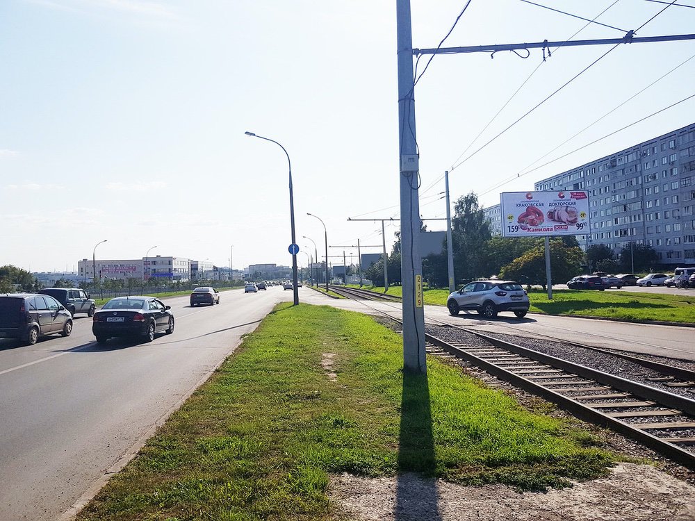 Фотография рекламного носителя, тип: Билборд 3x6, адрес: Набережночелнинский пр-т., д.49, Набережные Челны, Республика Татарстан, Россия. Сторона A №629901