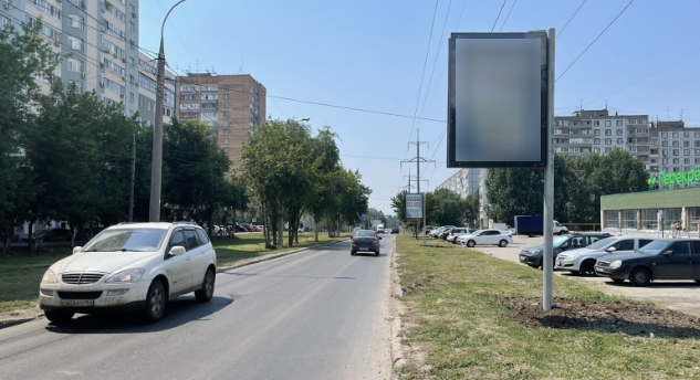 Фотография рекламного носителя, тип: Панель-кронштейн, адрес: Чернореченская ул., д.38, поз. 3, Самара, Самарская область, Россия. Сторона В №1081069