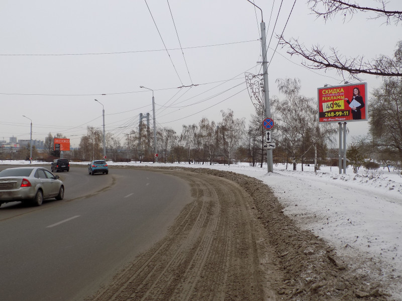 Фотография рекламного носителя, тип: Ситиборд 2.7x3.7, адрес: К. Маркса ул. Х Мира ул., д.1, Красноярск, Красноярский край, Россия. Сторона А1-А3 №779765