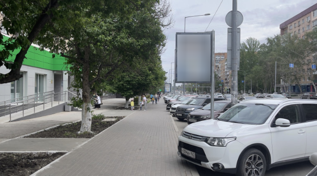 Фотография рекламного носителя, тип: Панель-кронштейн, адрес: Ново-Садовая ул., д.24 X Челюскинцев ул. , поз. 3, Самара, Самарская область, Россия. Сторона В №1080491