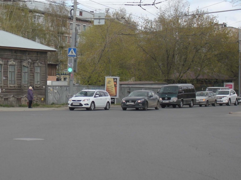 Фотография рекламного носителя, тип: Ситиформат 1.8x1.2, адрес: Красноармейская ул., д.99а, Томск, Томская область, Россия. Сторона В №297022