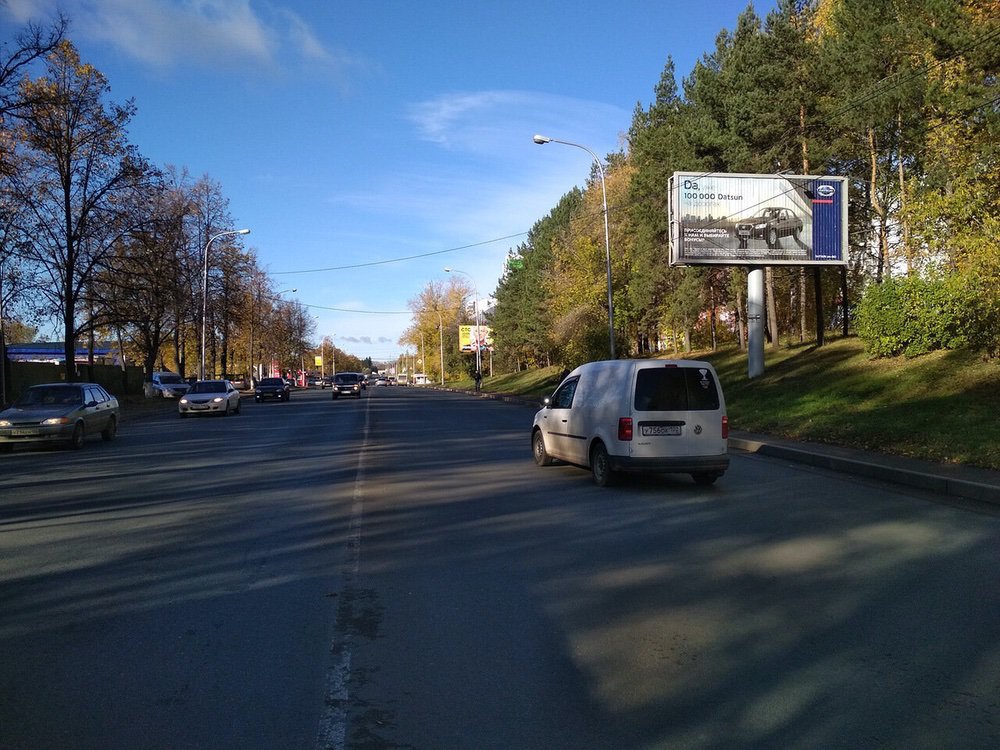 Фотография рекламного носителя, тип: Билборд 3x6, адрес: Интернациональная ул., д.29, Уфа, Республика Башкортостан, Россия. Сторона А1-А3 №746094