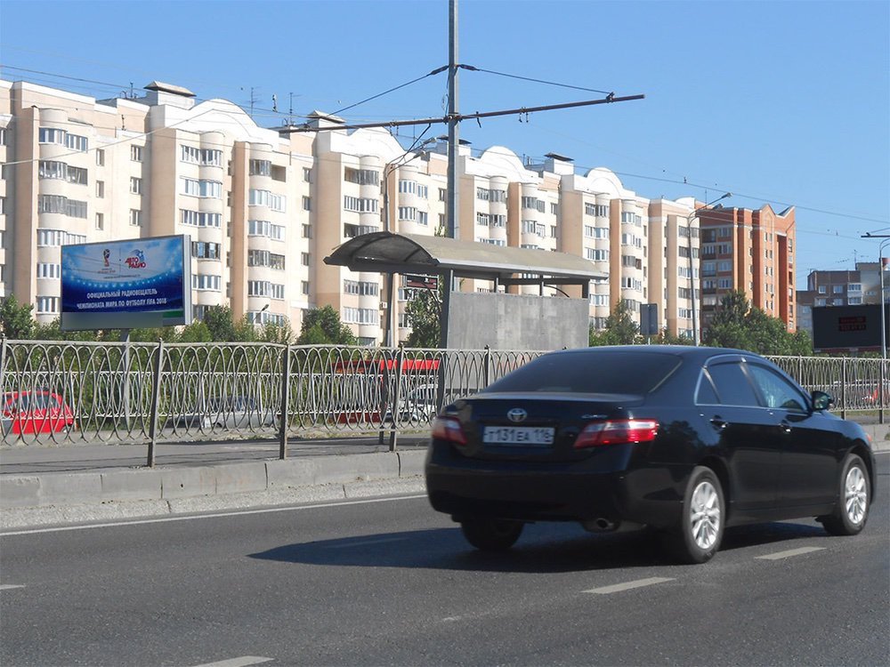 Фотография рекламного носителя, тип: Билборд 3x6, адрес: Победы пр-т., д.182, Казань, Республика Татарстан, Россия. Сторона B №761260
