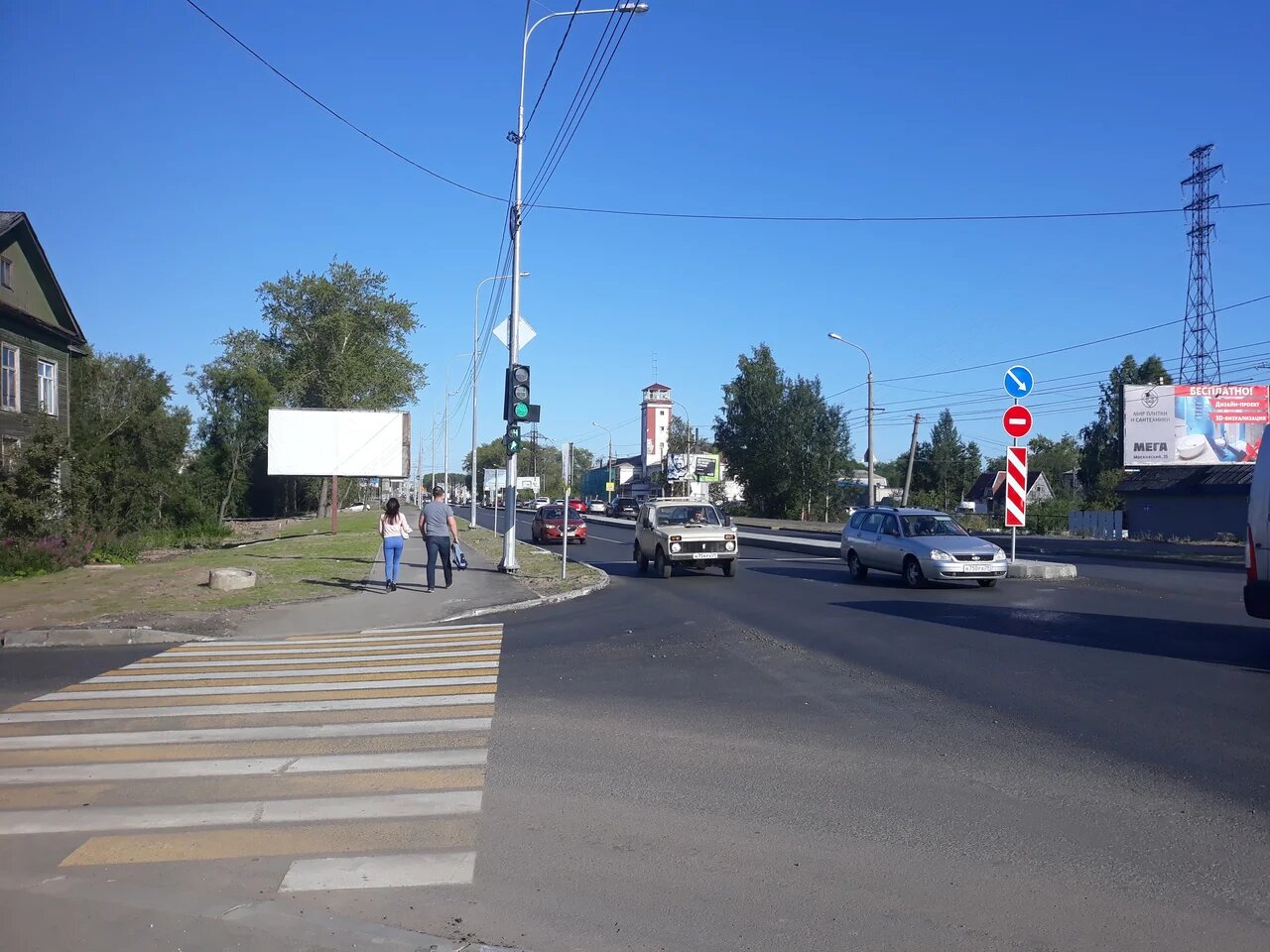 Фотография рекламного носителя, тип: Билборд 3x6, адрес: Ленинградский пр-т., д.5, Архангельск, Архангельская область, Россия. Сторона В №765746