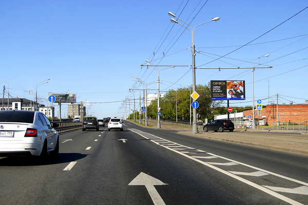 Фотография рекламного носителя, тип: Билборд 3x6, адрес: Энтузиастов ш. д.27-25 Х Буракова ул., Москва, Россия. Сторона А1 №872681