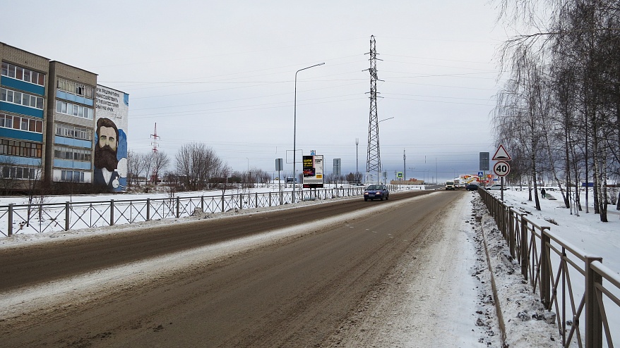 Фотография рекламного носителя, тип: Билборд 2x3, адрес: Фомина ул., д.21, поз.1, Менделеевск, Республика Татарстан, Россия. Сторона B №835539