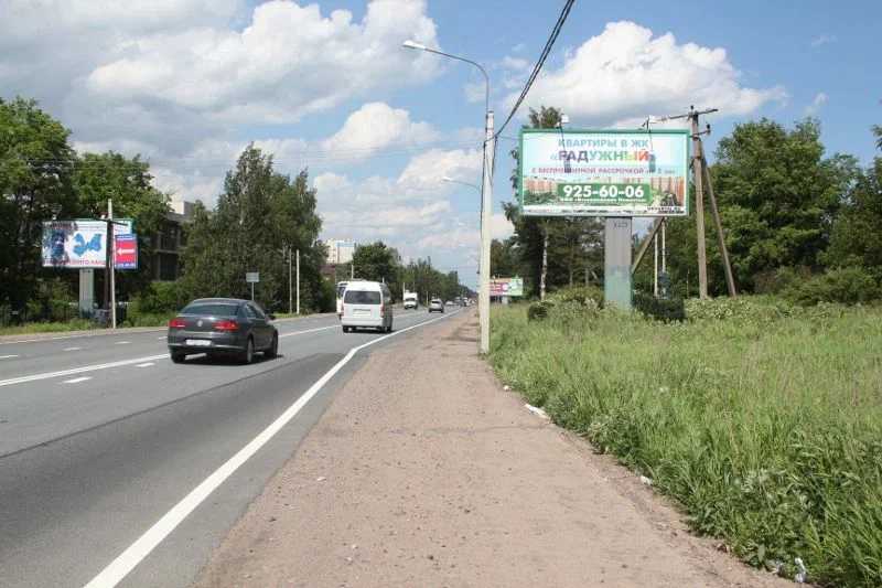 Фотография рекламного носителя, тип: Билборд 3x6, адрес: 35 200м, Колтушское ш., Кальтино пос., Ленинградская область, Россия. Сторона A №1047057