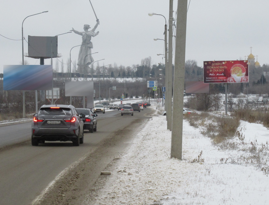 Фотография рекламного носителя, тип: Билборд 3x6, адрес: Покрышкина ул., поз.1, Волгоград, Волгоградская область, Россия. Сторона A №1000710
