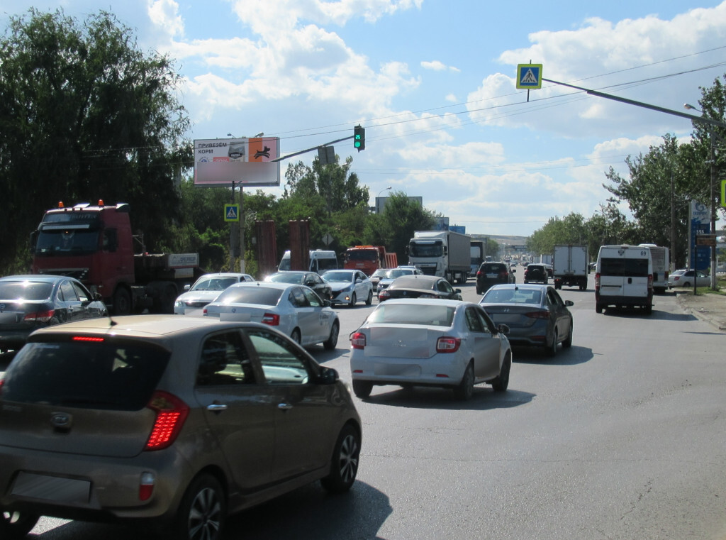 Фотография рекламного носителя, тип: Билборд 3x6, адрес: Героев Сталинграда пр-т. Х Пролетарская ул., Волгоград, Волгоградская область, Россия. Сторона Б №1000533