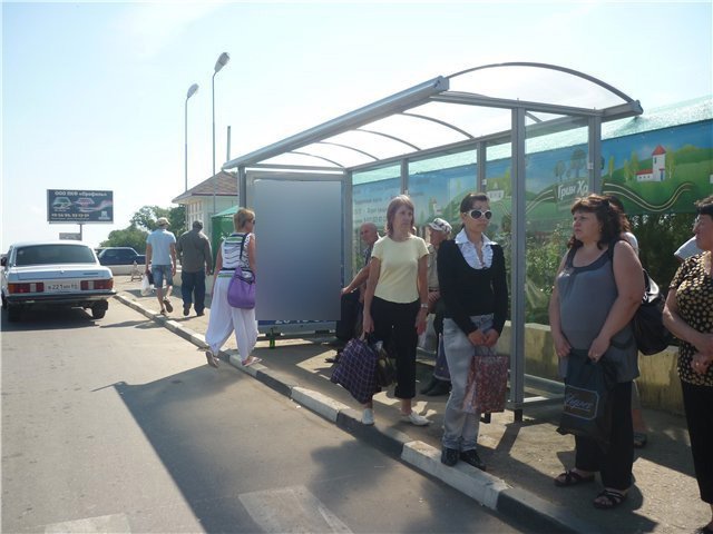 Фотография рекламного носителя, тип: Остановка 1.8x1.2, адрес: Юбилейный пос., Усть-Курдюмское ш., 7 Океан, поз.1, Саратов, Саратовская область, Россия. Сторона А №747311