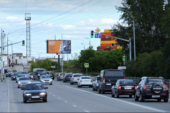 Фотография рекламного носителя, тип: Видеоэкран, адрес: Высоцкого ул. Х 40 лет ВЛКСМ ул., Екатеринбург, Свердловская область, Россия. Сторона A1-A10 №1005938